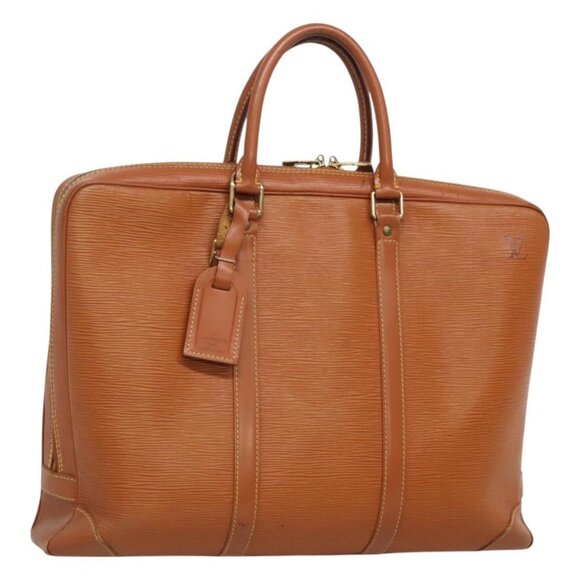 LOUIS VUITTON Epi Porte Documents Voyage Bag Zipangu Gold M54478 LV Auth 121571 - Picture 1 of 16